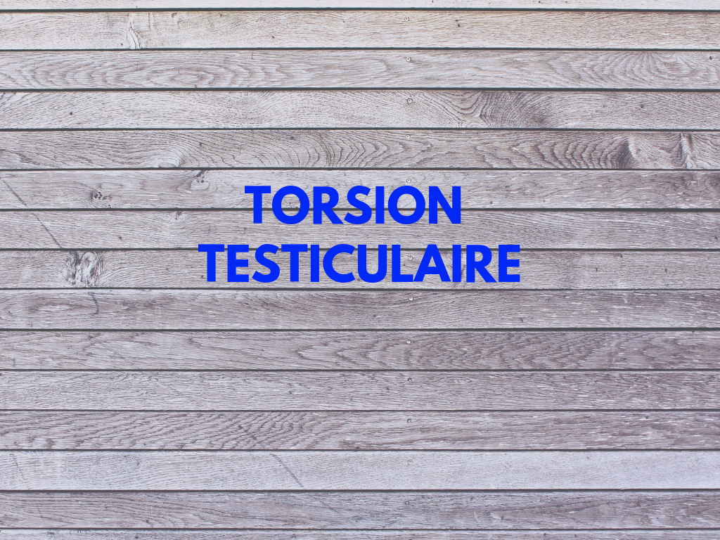 TORSION TESTICULAIRE
